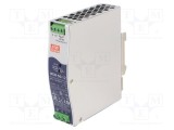 Alimentator pulsatoriu MEAN WELL 60W 12VDC pentru şină DIN