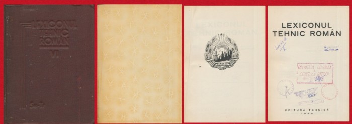 &quot;Lexiconul Tehnic Roman&quot; 1955, Volmul VI, SE-Tr
