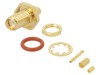 Conector SMA Mamă Drept 50 Ohm Aurit Amphenol Montare Pe Panou
