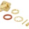 Conector SMA mamă drept 50&Omega; aurit