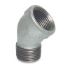 Fiting cu filet fontă maleabilă cot 45&deg; 1&quot; IG x 1&quot; AG