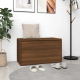 vidaXL Bancă de hol, stejar maro, 80x40x45 cm, lemn prelucrat