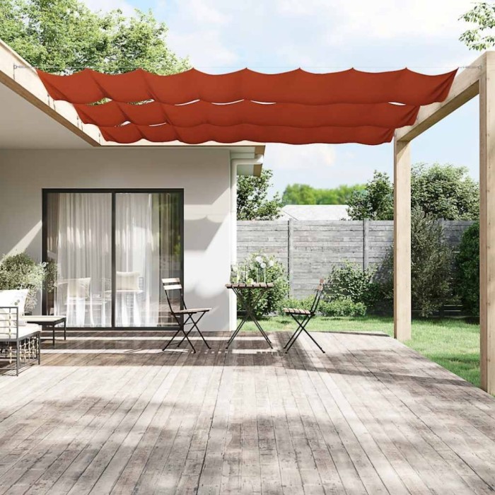vidaXL Copertină verticală, teracotă, 140x800 cm, țesătură Oxford 148364