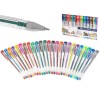 Set 25 Pixuri Gel Multicolor cu Sclipici (Glitter) Avex, Desen, Caligrafie, Diverse Culori
