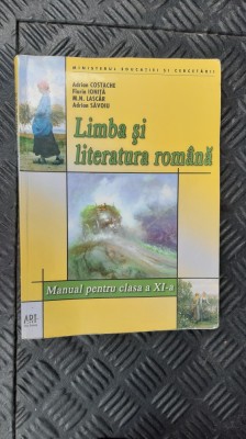 LIMBA SI LITERATURA ROMANA CLASA XI A COSTACHE ,IONITA, LASCAR , SAVOIU foto