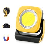 Cumpara ieftin Lampa de lucru LED reincarcabila magnetica ErayLife, 1000 lumeni, COB, 5000mAh, rotire 180&deg;, IP65, galbena