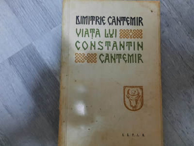 Viata lui Constantin Cantemir de Dimitrie Cantemir foto