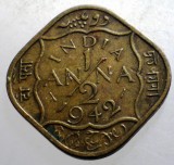 B.569 INDIA COLONIE BRITANICA GEORGE VI 1/2 ANNA 1942