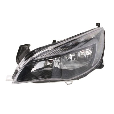 Far Opel Astra J, 01.2013- (model 5usi/Sedan/Combi), partea stanga, tip bec H7+H7; cu lumini de zi cu LED, negru, cu motoras, Depo foto