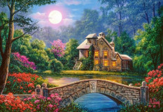 Puzzle Castorland - Cottage in the Moon Garden 1.000 piese (104208) foto