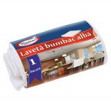 Laveta Universala din Bumbac Misavan, 40x60 cm, Alba, Lavete Bumbac, Laveta Bumbac, Lavete Absorbante, Laveta Absorbanta, Laveta Bucatarie, Lavete Buc