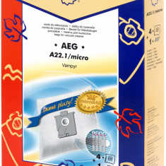 Sac aspirator AEG GR 22/24/25, sintetic, 4 saci + 1 filtru, K&M