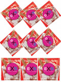 Prezervative cu Aroma si Gust de Capsuni - EXS, Strawberry - Pachet 100 buc.