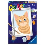 Cumpara ieftin Ravensburger - CreArt pictura pe numere pentru copii pisicuta portocalie