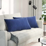 vidaXL Perne pentru canapea 2 pcs Albastru Poliție 80 x 40 cm 42013724