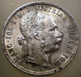 F.488 AUSTRIA FRANZ JOSEPH 1 FLORIN 1879 XF ARGINT