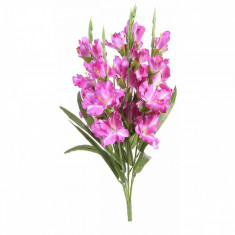 Buchet de flori artificiale gladiole roz intens 58 H foto