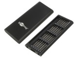 Set unelte Goobay 24 piese capete şurubelniţă casetă plastic 77836