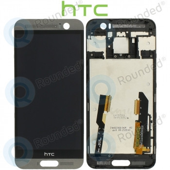 Capacul frontal al modulului de afișare HTC One M9+ + LCD + digitizer gri foto