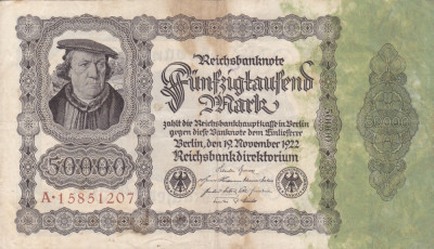 GERMANIA 50.000 marci 1922 VF!!! foto
