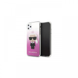 Husa iPhone 11 Pro Max Karl Lagerfeld Gradient Ikonik Roz