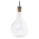 Dash-Bottle, Bitterflasche - Craquel&eacute; Glas mit verchromten Ausgiesser