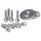 Set doua distantiere roti auto 5x112 pe 12mm 66.6 plus prezoane M12X1.50 pentru BMW, Mercedes-Benz, MINI