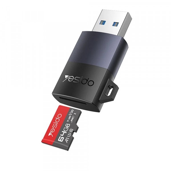 Cititor Card USB 3.0 Yesido GS36, microSD, Negru