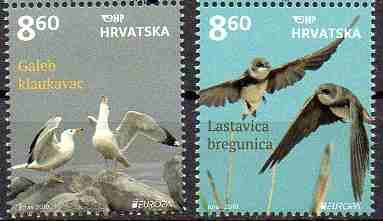 CROATIA 2019, Europa CEPT, Fauna - Pasari, serie neuzata, MNH