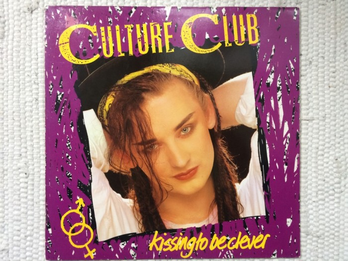 culture club kissing to be clever 1982 album disc vinyl lp muzica synth pop virgin records VG+
