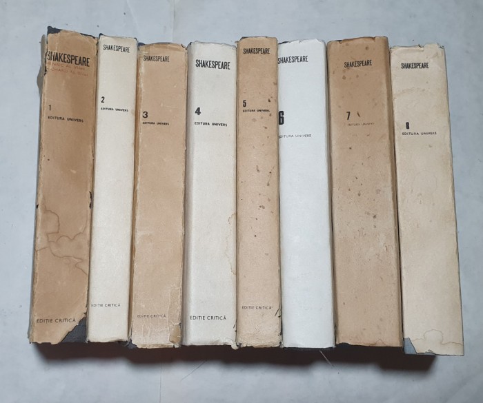 WILLIAM SHAKESPEARE - OPERE - volumele 1-8, editie cartonata