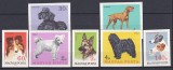 DB1 Fauna Domestica 1967 Ungaria Caini de Rasa 7 v. MNH NDT, Nestampilat