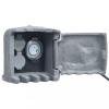 VidaXL Unitate priză de grădină 2 sloturi/temporizator gri polirășină 48542