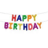 Set baloane folie flippy, happy birthday, 40 cm, multicolor