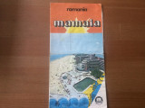Mamaia romania pliant harta oficiul national de turism carpati litoral O.N.T RSR