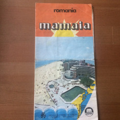 mamaia romania pliant harta oficiul national de turism carpati litoral O.N.T RSR