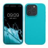 Husa Kwmobile pentru Apple iPhone 15 Pro Max, Albastru deschis, Silicon, KWM000020CD013C, Carcasa