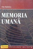 Memoria Umana - Alan Baddeley, Teora 1996, Psihologie, Paperback, 254 pagini