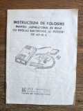 Instructiuni de folosire Aspirator romanesc tip AP 10 E / CD1P