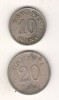 SV * Romania LOT 10 + 20 BANI 1900 * Regele Carol I, Cupru-Nichel, Circulata, Fotografie