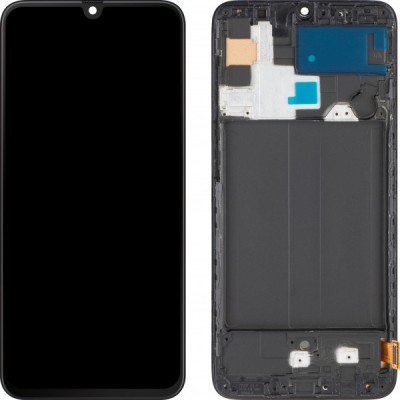 Display cu Touchscreen MP compatibil cu Samsung Galaxy A70 A705, cu Rama, Negru foto
