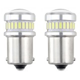 Bec pozitie ciresa auto tip LED Canbus, R5W, 12V-24V; BA15s, 24 LED SMD + 6 LED SMD 3030, 2 buc., Amio