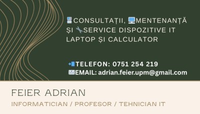 📇CONSULTAȚII, 🖥️MENTENANȚĂ ȘI 🔧SERVICE DISPOZITIVE IT LAPTOP ȘI CALCULATOR foto