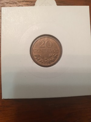 PORTUGALIA 20 centavos 1970 foto