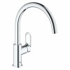 Baterie Bucatarie Grohe Start Loop, Monocomanda, Crom Lucios, Alama, Pipa Fixa, Cartus Ceramic, Debit Ajustabil