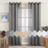 Cumpara ieftin Set 2 Draperii 140 x 265 cm, Gri - CN