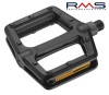 Pedale VP Freeride Easy Negre, Corp Resin, Ax Otel, Reflectoare Detasabile, 111x105x26mm, 305g