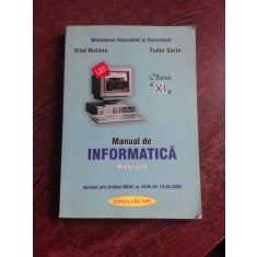 MANUAL DE INFORMATICA PROFIL REAL, CLASA VI-A - VLAD HUTANU, TUDOR SORIN