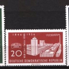 GERMANIA (DDR) 1956 – PERSONALITATI. ABBE. ZEISS. SERIE NESTAMPILATA, F143