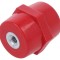 Izolator suport 35mm 1kV roșu UL94V-0